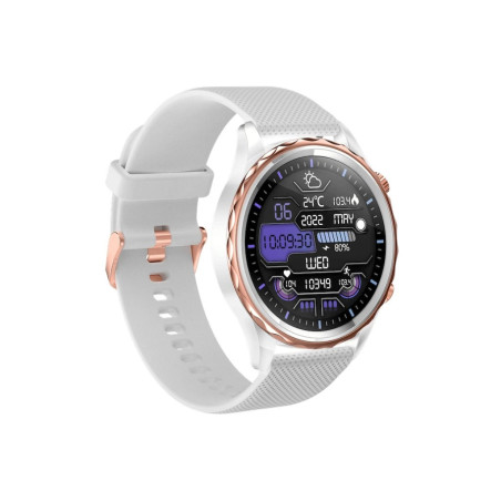 CARNEO Queen HR+/44mm/Rose Gold/Šport Band/White