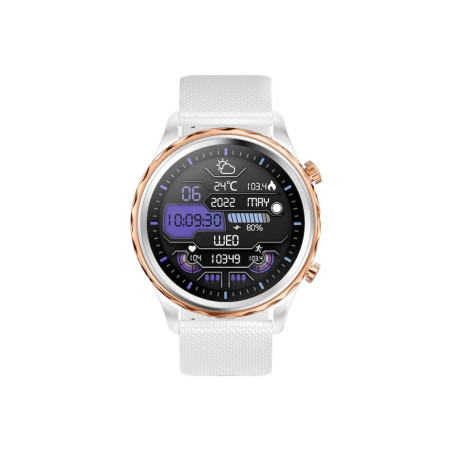 CARNEO Queen HR+/44mm/Rose Gold/Šport Band/White