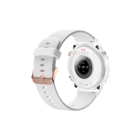 CARNEO Queen HR+/44mm/Rose Gold/Šport Band/White