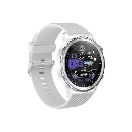 CARNEO Queen HR+/44mm/Silver/Šport Band/White