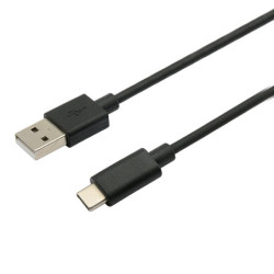 Kábel C-TECH USB 2.0 AM na Type-C kábel (AM CM), 1m, čierny
