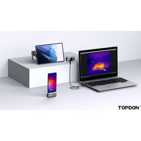 TOPDON termálna infra kamera TS001/256x192/Windows/Android/zorné pole 13°x10°/USB-C/
