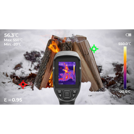 TOPDON termálna infra kamera TC004Lite/2,8" displej/160x120/IP54/zoom 4x/USB-C/