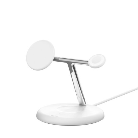 Belkin BOOST CHARGE PRO Qi2, 15W 3v1 magnetický stojan, biely