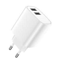 Nabíjačka do siete Forever 2xUSB 2,4A LS-03 biela