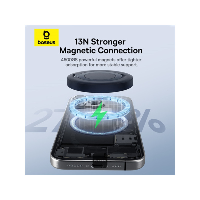 Baseus bezdrôtová nabíjacia magnetická podložka Simple Mini4 Qi2 15W čierna