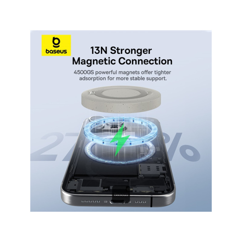 Baseus bezdrôtová nabíjacia magnetická podložka Simple Mini4 Qi2 15W zlatá