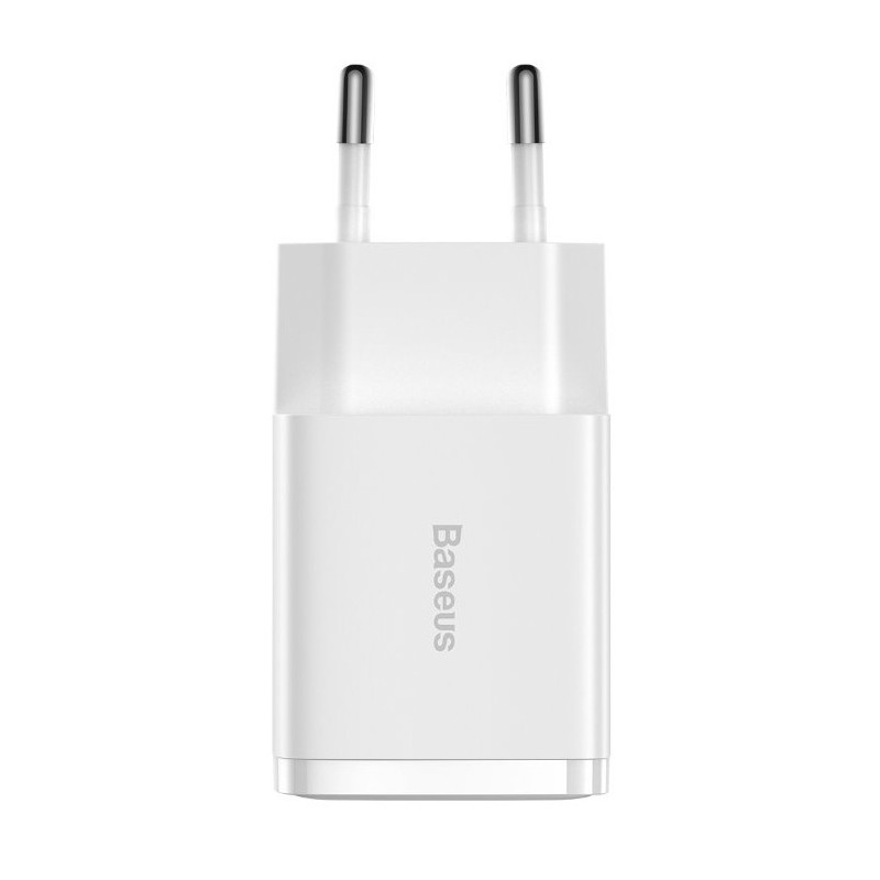 Baseus nabíjačka do siete Compact 2xUSB 10,5W biela