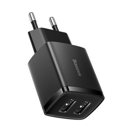 Baseus nabíjačka do siete Compact 2xUSB 10,5W čierna