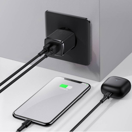 Baseus nabíjačka do siete Compact 2xUSB 10,5W čierna