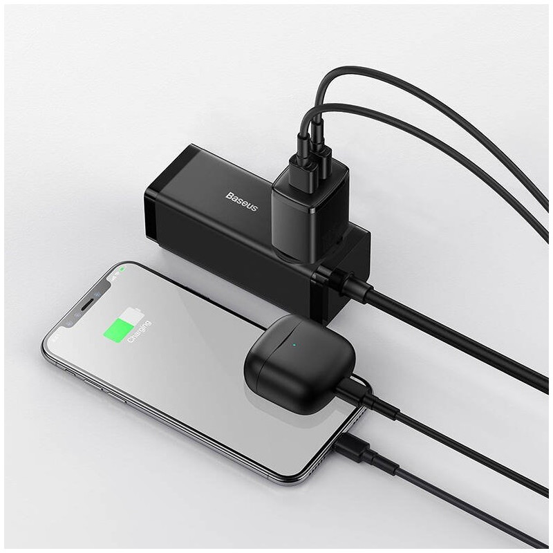Baseus nabíjačka do siete Compact 2xUSB 10,5W čierna