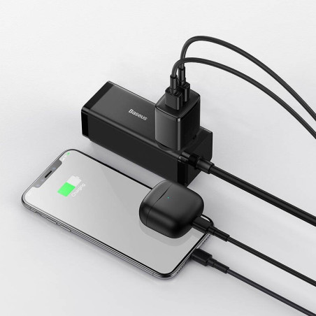 Baseus nabíjačka do siete Compact 2xUSB 10,5W čierna