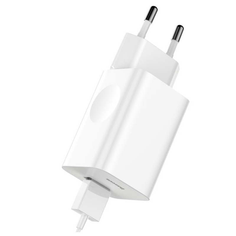 Baseus rýchlonabíjačka do siete 1xUSB Quick Charge 3.0 24W biela