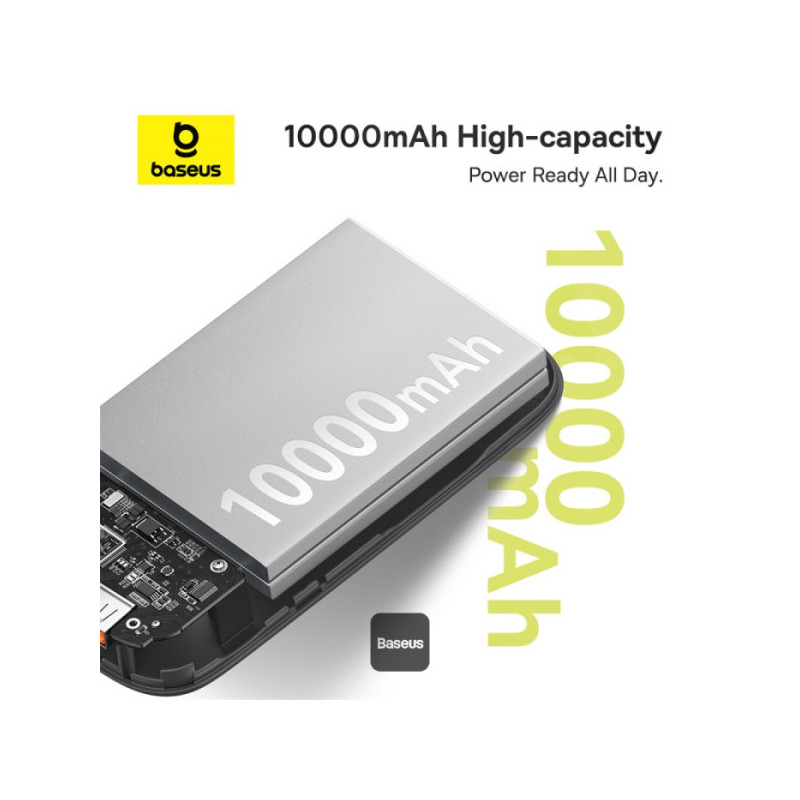 Baseus power banka Qpow 10000mAh 30W biela s USB-C káblom