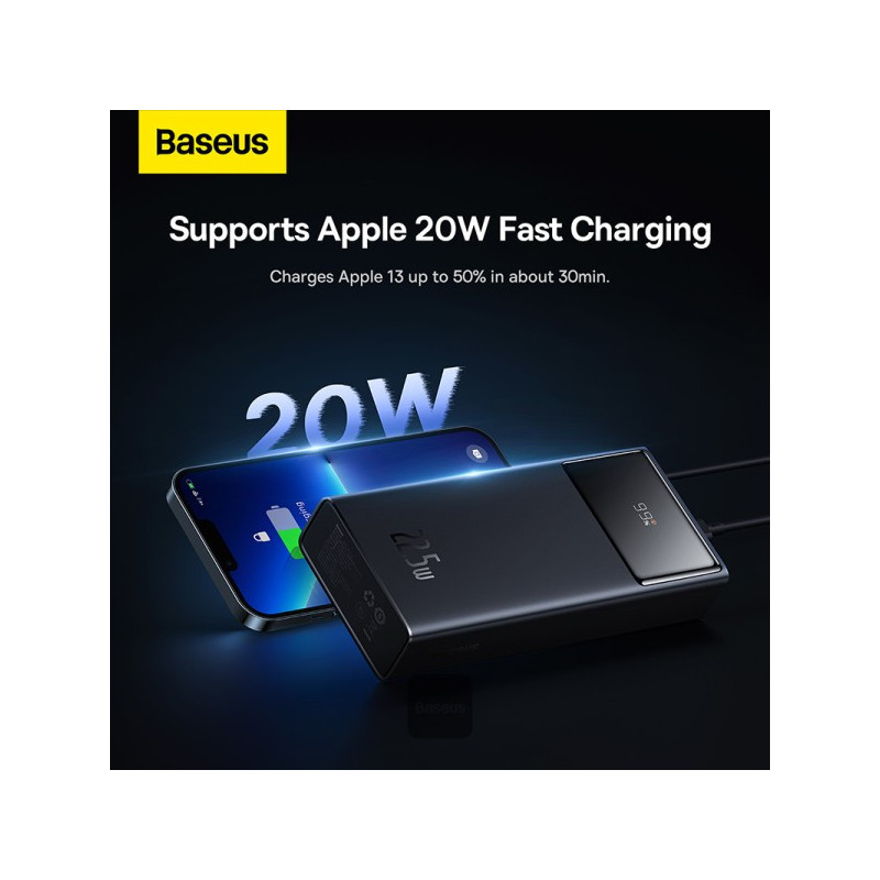 Baseus power banka Star-Lord 30000 mAh 22,5 W USB/USB-C čierna