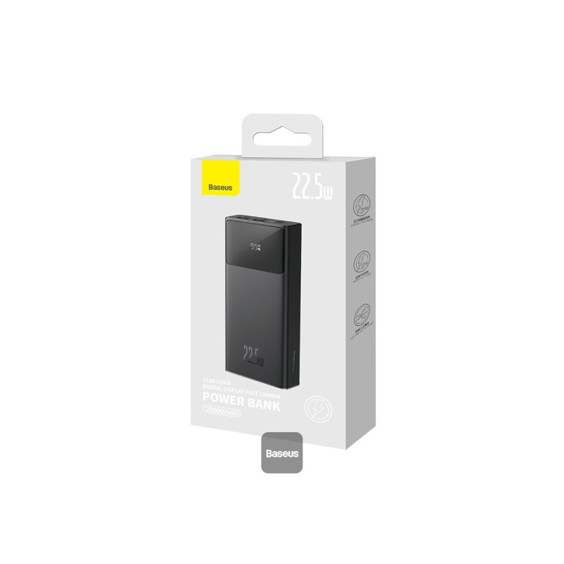 Baseus power banka Star-Lord 30000 mAh 22,5 W USB/USB-C čierna