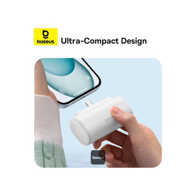 Baseus power banka 5000mAh 20W USB-C biela
