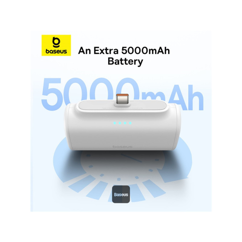 Baseus power banka 5000mAh 20W USB-C biela