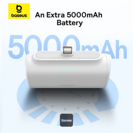 Baseus power banka 5000mAh 20W USB-C biela