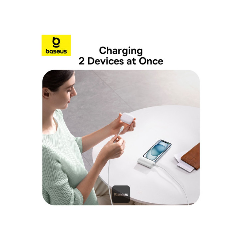 Baseus power banka 5000mAh 20W USB-C biela