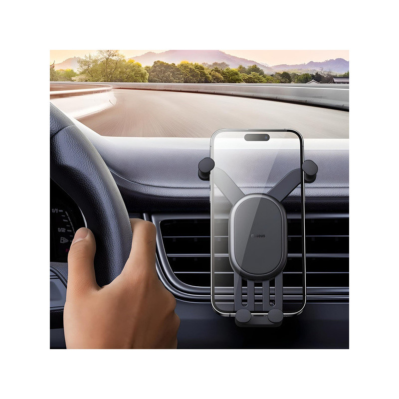 Baseus univerzálny držiak do auta Stable Gravitational Car Mount Air (do ventilačnej mriežky) čierny