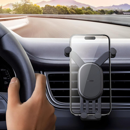 Baseus univerzálny držiak do auta Stable Gravitational Car Mount Air (do ventilačnej mriežky) čierny