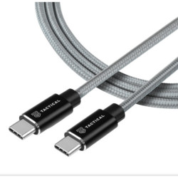 Tactical Fast Rope Aramid Cable USB-C USB-C 100W 20V 5A 0.3m Grey