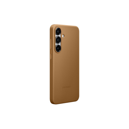 Samsung Ochranný kryt z vegánskej kože pre Galaxy S25+ Brown