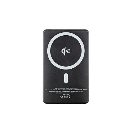 ER POWER Qi2 Dual PowerBank 5000mAh s USB-C - Space Gray