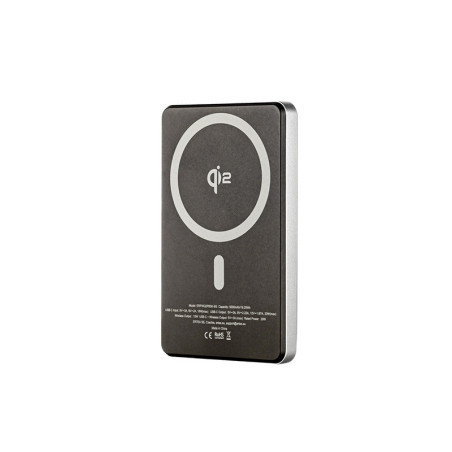 ER POWER Qi2 Dual PowerBank 5000mAh s USB-C - Space Gray