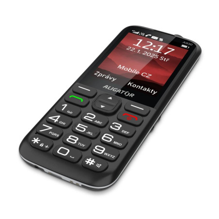 ALIGATOR A930 GPS Senior čierny +st.nab.