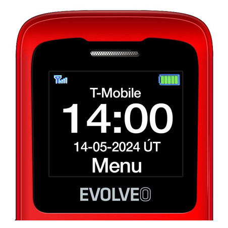 EVOLVEO EasyPhone ID, mobilný telefón pre seniorov, červená