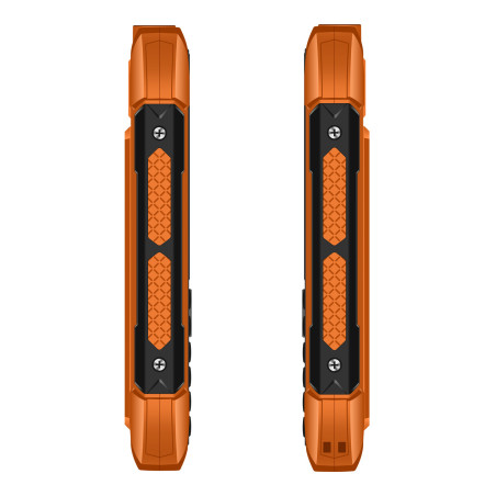 EVOLVEO StrongPhone H1, vodotesný odolný Dual SIM telefón, oranžová