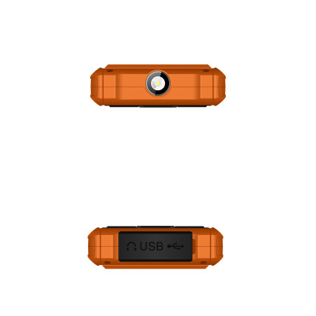 EVOLVEO StrongPhone H1, vodotesný odolný Dual SIM telefón, oranžová