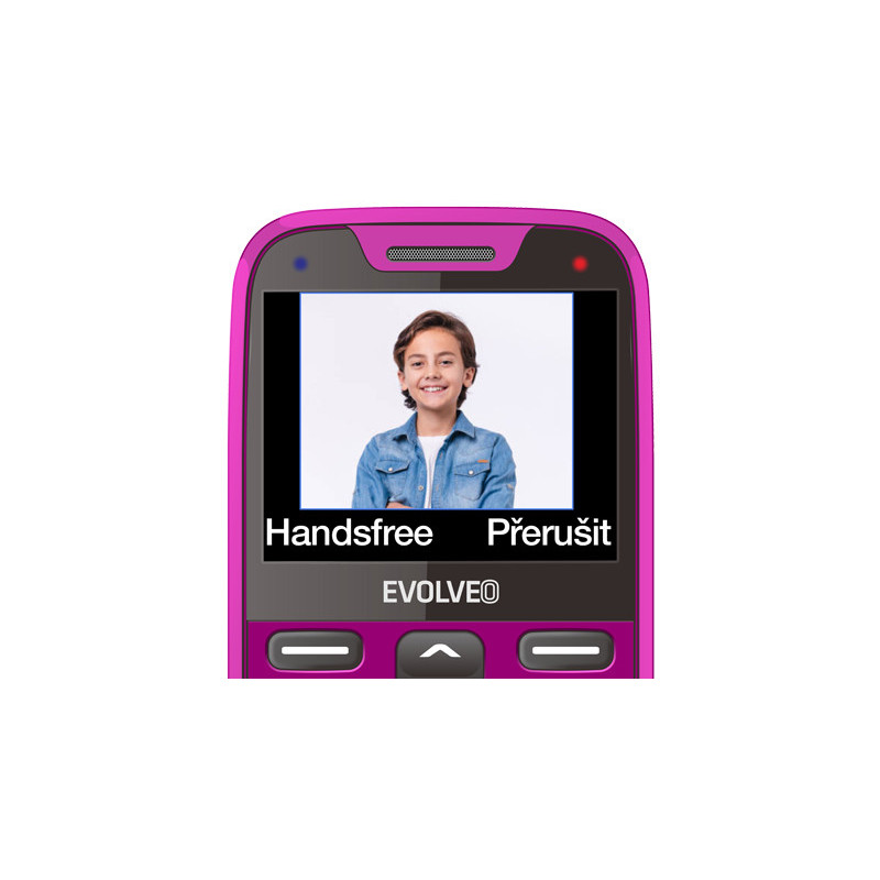EVOLVEO EasyPhone XR, mobilný telefón pre seniorov s nabíjacím stojanom, ružový