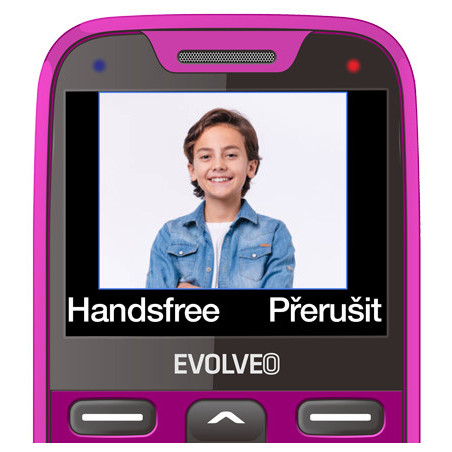 EVOLVEO EasyPhone XR, mobilný telefón pre seniorov s nabíjacím stojanom, ružový