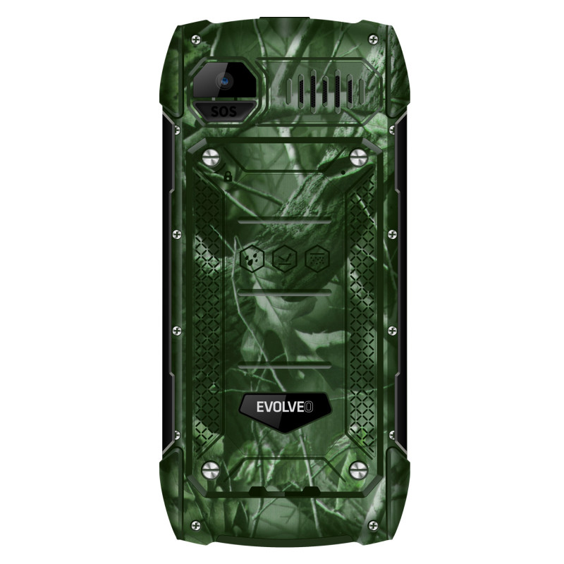 EVOLVEO StrongPhone H1, vodotesný odolný Dual SIM telefón, lovecká kamufláž