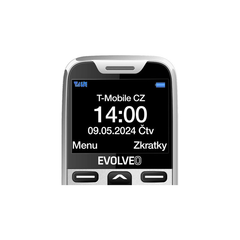 EVOLVEO EasyPhone XR, mobilný telefón pre seniorov s nabíjacím stojanom, biela