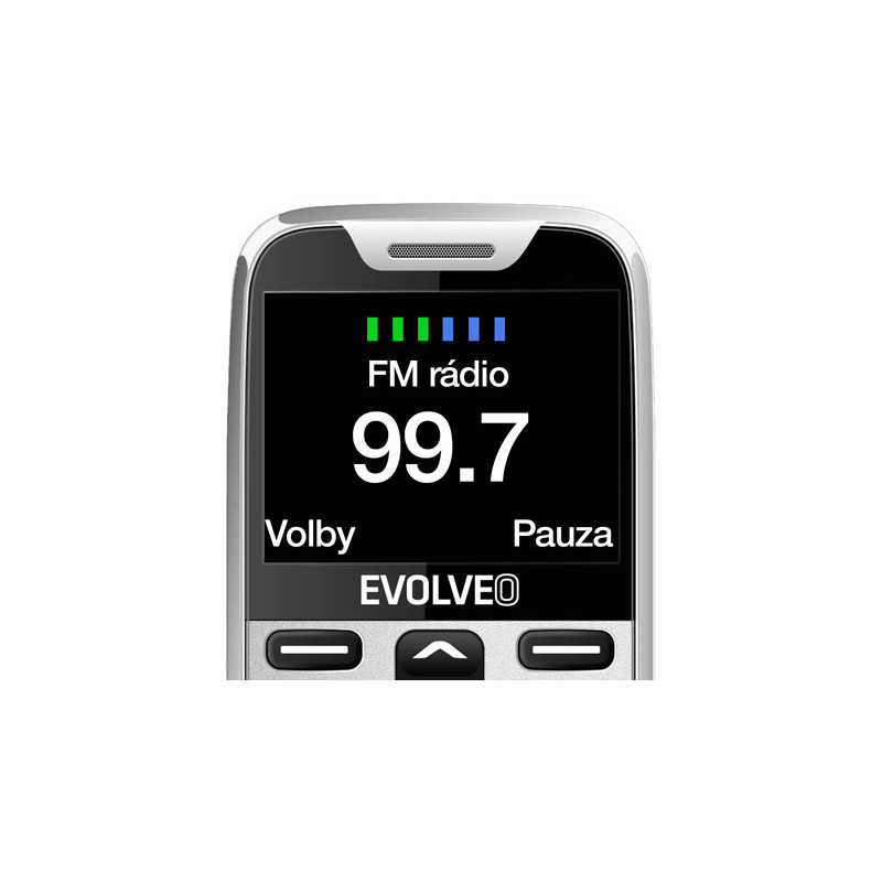 EVOLVEO EasyPhone XR, mobilný telefón pre seniorov s nabíjacím stojanom, biela