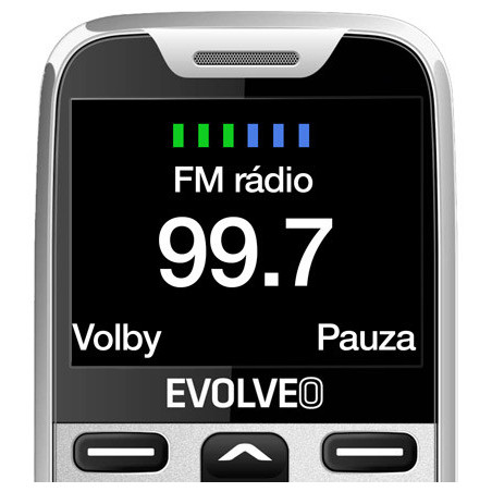 EVOLVEO EasyPhone XR, mobilný telefón pre seniorov s nabíjacím stojanom, biela
