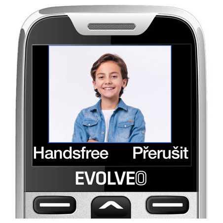 EVOLVEO EasyPhone XR, mobilný telefón pre seniorov s nabíjacím stojanom, biela