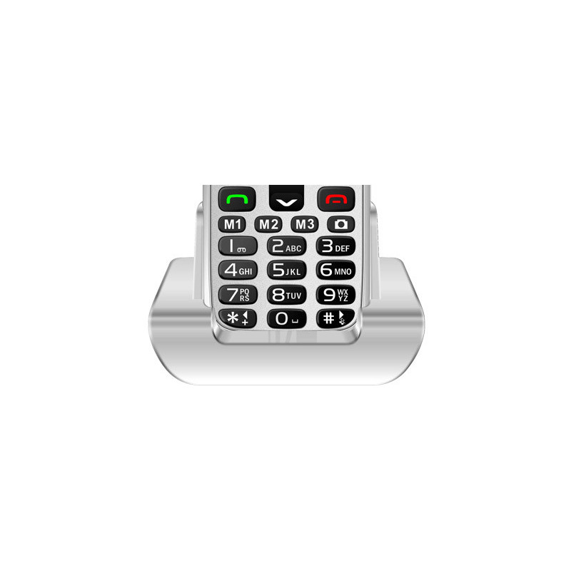 EVOLVEO EasyPhone XR, mobilný telefón pre seniorov s nabíjacím stojanom, biela