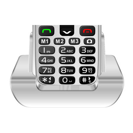 EVOLVEO EasyPhone XR, mobilný telefón pre seniorov s nabíjacím stojanom, biela