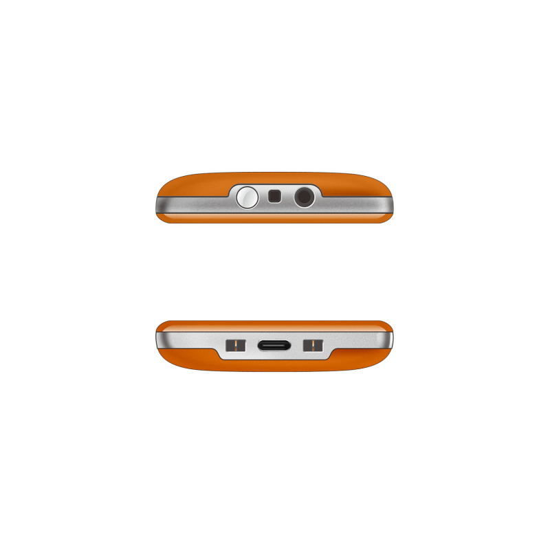EVOLVEO EasyPhone XR, mobilný telefón pre seniorov s nabíjacím stojanom, oranžový