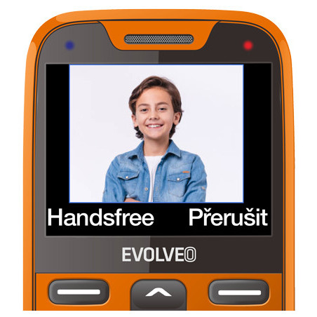 EVOLVEO EasyPhone XR, mobilný telefón pre seniorov s nabíjacím stojanom, oranžový