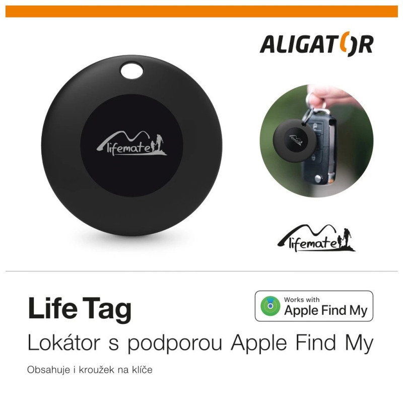 Aligator Sada Príveskov Lifetag Apple Find My 3ks