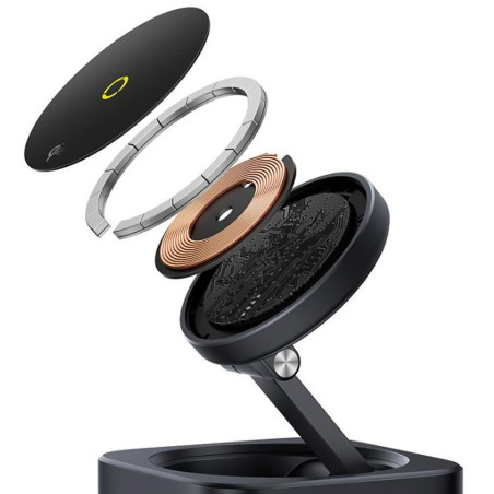 Baseus Nabíjacia stanica MagPro 7v1 s bezdrôtovým nabíjaním 15W cosmic black