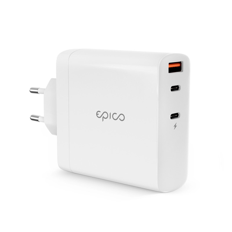 Epico 140W GaN sieťová nabíjačka - biela