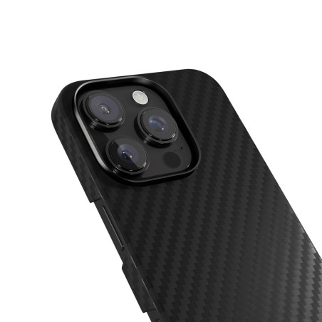 Epico Mag+ Carbon kryt pre iPhone 16 Pro - čierny