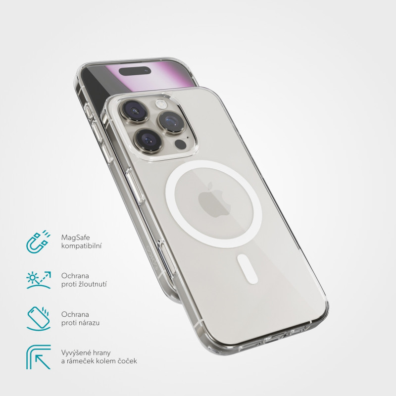 Epico Mag+ Hero kryt iPhone 16 Pro - transparentný
